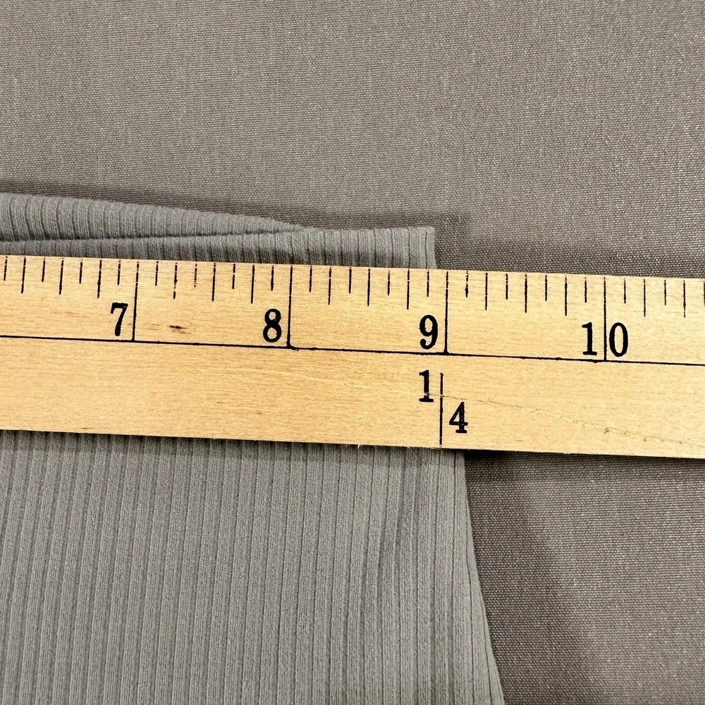 Lululemon Leggings Womens 0 Gray High Rise Ankle Ribbed Nylon Spandex Yoga Gym